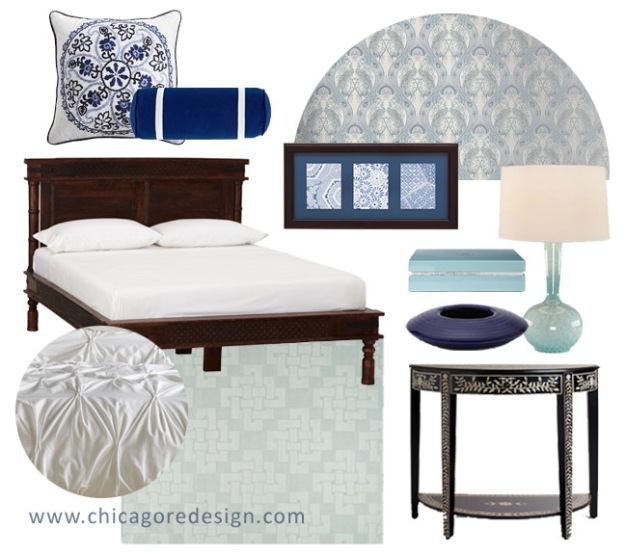 Get The Look: Blue Moroccan Bedroom | Chicago ReDesign